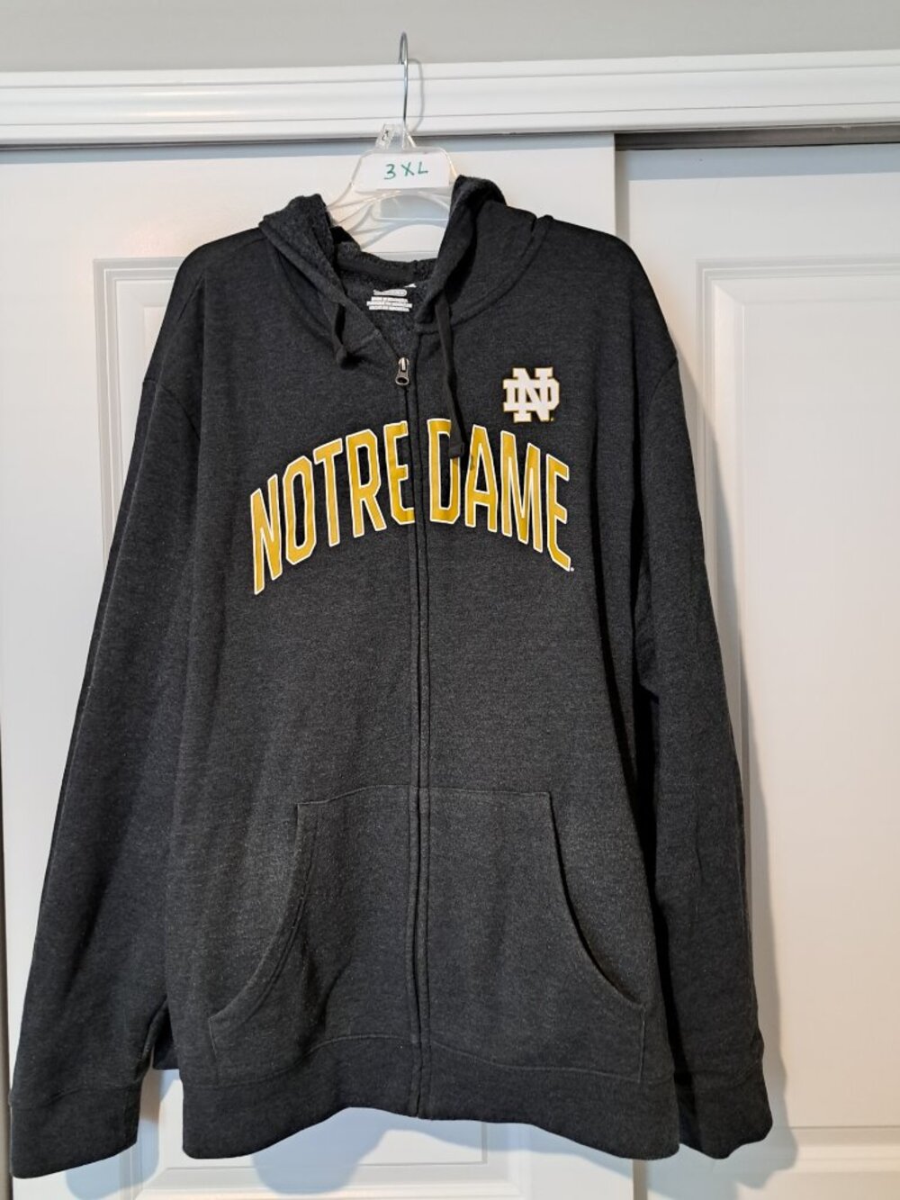 Notre Dame Fanatics 3xl gray jacket